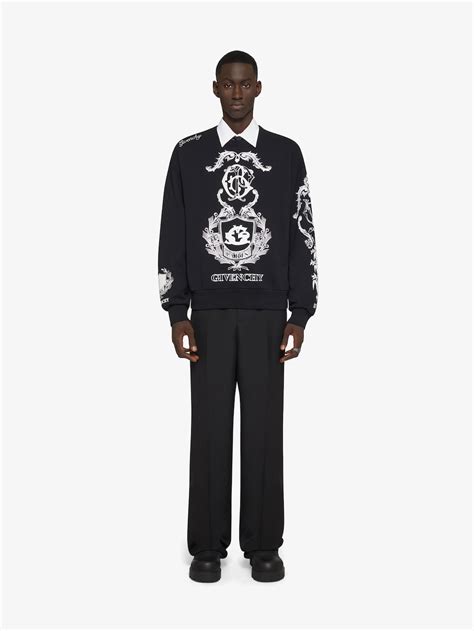 givenchy medusa print sweatshirt|givenchy crest sweatshirt.